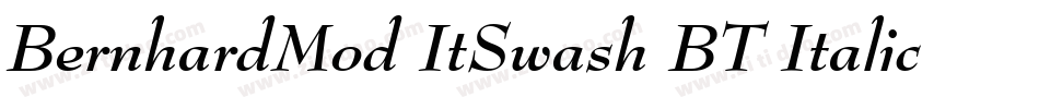 BernhardMod ItSwash BT Italic Swash字体转换